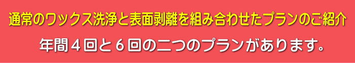表面剥離プラン