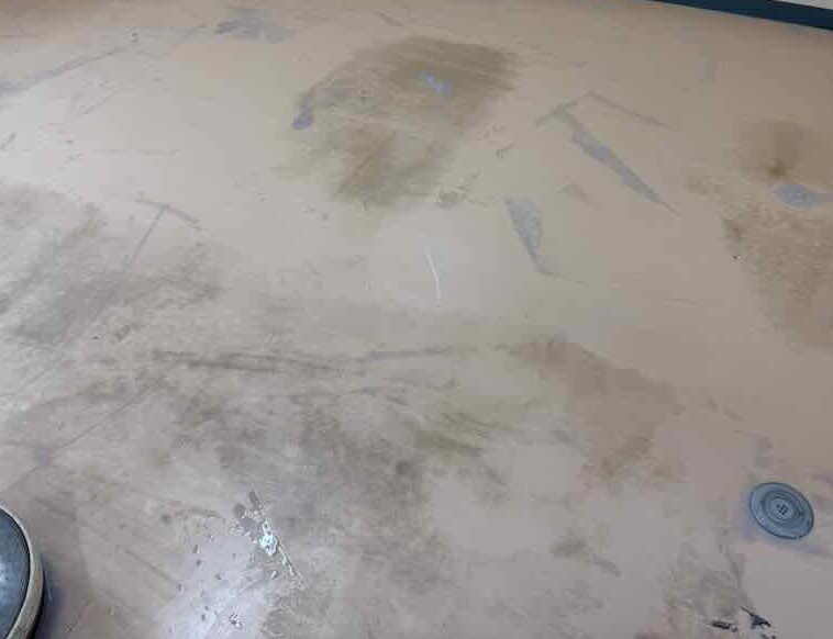 1回目の剥離後の状態